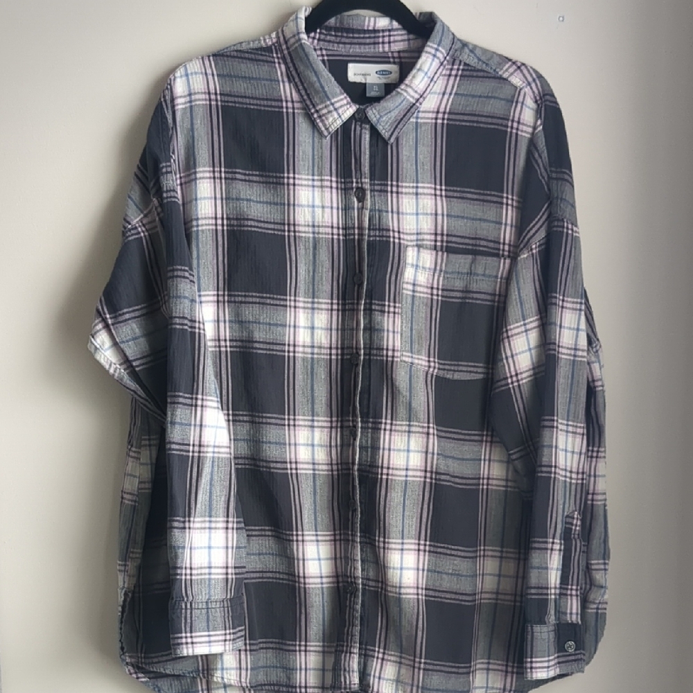 Old Navy Boyfriend Flannel Shirt